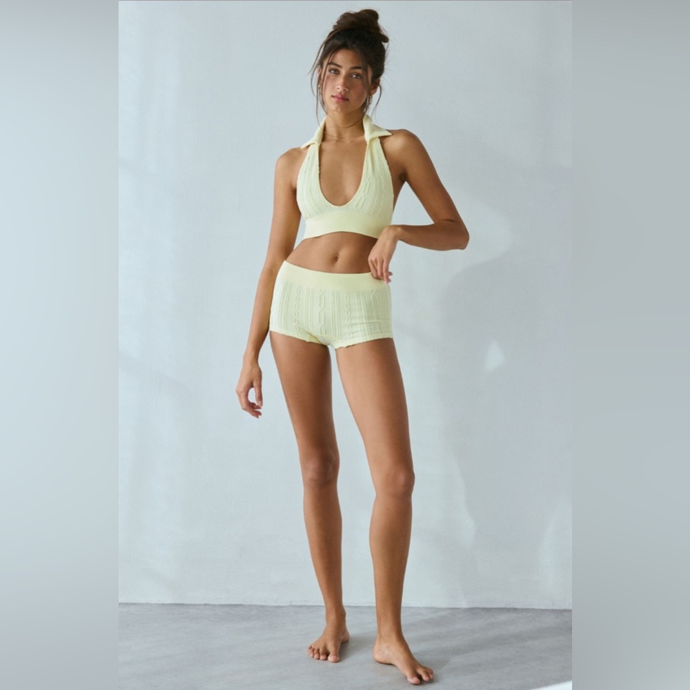 Cable Seamless Knit Boyshort